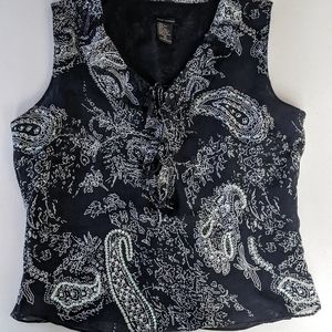 Anne Carson 100% sulk dressy tank top